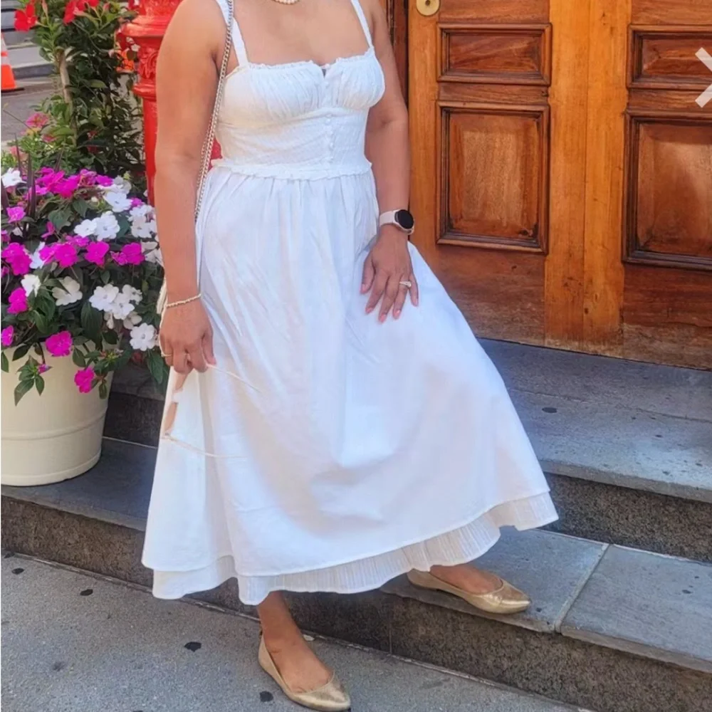 Commense White Midi Dress - Picture 6 of 6